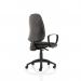 Eclipse XL Lever Task Operator Chair Black With Loop Arms KC0032