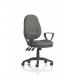 Eclipse Plus XL Lever Task Operator Chair With Loop Arms Charcoal KC0034