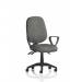 Eclipse Plus III Lever Task Operator Chair With Loop Arms Charcoal KC0040