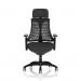 Flex Task Operator Chair Black Frame Black Fabric Seat With Headrest Black Back KC0103