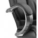 Galloway Cantilever Chair Black Leather With Arms KC0119