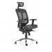 Mirage II Executive Chair Black Mesh With Arms With Headrest KC0148