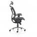 Mirage II Executive Chair Black Mesh With Arms With Headrest KC0148
