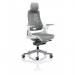 Zure White Shell With Headrest Elastomer Gel Grey KC0164