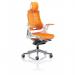 Zure White Shell With Headrest Elastomer Gel Orange KC0165