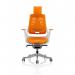 Zure White Shell With Headrest Elastomer Gel Orange KC0165