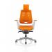 Zure Executive Chair Elastomer Gel Orange With Arms With Headrest KC0165