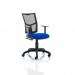 Eclipse II Lever Task Operator Chair Mesh Back With Blue Seat With Height Adjustable Arms KC0172