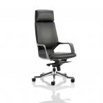Xenon Executive Black Shell High Back Black Leather With Headrest KC0216
