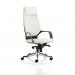 Xenon Executive Black Shell High Back White Leather With Headrest KC0217