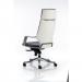 Xenon Executive White Shell High Back Black Leather With Headrest KC0228