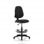 Eclipse I Lever Task Operator Chair Black With Hi Rise Draughtsman Kit KC0238
