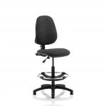 Eclipse I Lever Task Operator Chair Charcoal With Hi Rise Draughtsman Kit KC0240
