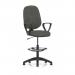 Eclipse Plus I Lever Task Operator Chair With High Rise Draughtsman Kit With Loop Arms Charcoal KC0244