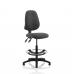 Eclipse II Lever Task Operator Chair Charcoal With Hi Rise Draughtsman Kit KC0252