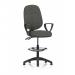 Eclipse Plus II Lever Task Operator Chair With High Rise Draughtsman Kit With Loop Arms Charcoal KC0256