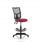 Eclipse II Lever Task Operator Chair Mesh Back With Wine Seat With Hi Rise Draughtsman Kit KC0265
