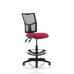 Eclipse II Lever Task Operator Chair Mesh Back With Wine Seat With Hi Rise Draughtsman Kit KC0265