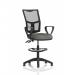 Eclipse Plus II Lever Task Operator Chair Mesh Back With High Rise Draughtsman Kit With Loop Arms Charcoal KC0268