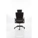 Molet Task Exec Black Frame Black Fabric Chair With Black Fabric Headrest KC0274