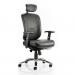 Mirage II Executive Chair Black Leather With Arms With Headrest KC0278