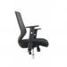 Relay Task Operator Chair Black Back With Height Adjustable Arms Black Airmesh Seat KC0285