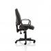 Jackson Black Leather High Back Executive Chair with Loop Arms KC0292