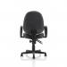 Jackson Black Leather High Back Executive Chair with Loop Arms KC0292