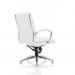 Classic Executive Chair Medium Back White With Arms With Chrome Glides KC0293