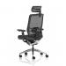Ergo Click Mesh Back With Headrest Black Fabric Seat KC0296
