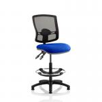 Eclipse Plus II Lever Task Operator Chair Mesh Back Deluxe With Blue Seat With High RiseDraughtsman Kit KC0309