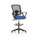 Eclipse Plus II Lever Task Operator Chair Deluxe Mesh Back With High Rise Draughtsman Kit With Loop Arms Blue KC0311