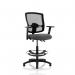 Eclipse Plus II Lever Task Operator Chair Mesh Back Deluxe With Charcoal Seat With Height Adjustable Arms With Hi Rise Draughtsman Kit KC0314