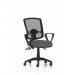 Eclipse Plus III Lever Task Operator Chair Deluxe Mesh Back With Loop Arms Charcoal KC0406