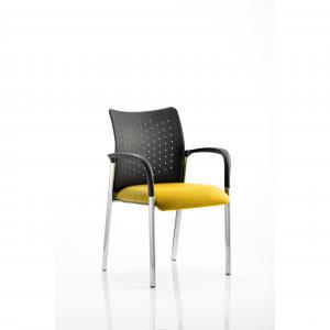 Academy Visitor With Arms Nylon Back Bespoke Colour Seat Senna Yellow
