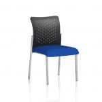 The image features a dynamic visitor of the Dynamic Visitors Academy, sitting on a nylon back bespoke colour seat. The visitor has no arms and is wearing a Stevia blue shirt. The product code for this image is KCUP0011.