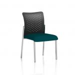 In this image, we see a dynamic visitor in the Visitor Without Arms Nylon Back Bespoke Colour Seat in Maringa Teal from the Dynamic Visitors Academy. This unique design is both stylish and functional, perfect for any space.