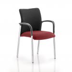 Academy Black Fabric Back Bespoke Colour Seat With Arms Ginseng Chilli KCUP0030