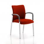 Academy Bespoke Colour Fabric Back And Bespoke Colour Seat With Arms Tabasco Orange KCUP0036