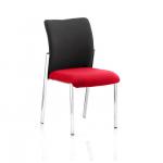 Academy Black Fabric Back Bespoke Colour Seat Without Arms Bergamot Cherry KCUP0041