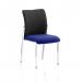 Academy Visitor Without Arms Black Fabric Back Bespoke Colour Seat Stevia Blue KCUP0043