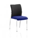 Academy Black Fabric Back Bespoke Colour Seat Without Arms Stevia Blue KCUP0043