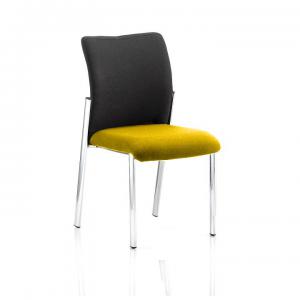 Academy Visitor Without Arms Black Fabric Back Bespoke Colour Seat