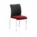 Academy Visitor Without Arms Black Fabric Back Bespoke Colour Seat Ginseng Chilli KCUP0046