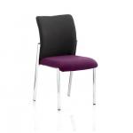 Academy Black Fabric Back Bespoke Colour Seat Without Arms Tansy Purple KCUP0048
