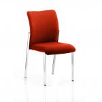 Academy Bespoke Colour Fabric Back With Bespoke Colour Seat Without Arms Tabasco Orange KCUP0052