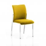 Academy Bespoke Colour Fabric Back With Bespoke Colour Seat Without Arms Senna Yellow KCUP0053