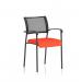 Brunswick Black Frame With Arms Bespoke Colour Seat Tabasco Orange KCUP0068