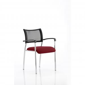 Brunswick Chrome Frame With Arms Bespoke Colour Seat Ginseng Chilli