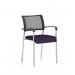 Brunswick Chrome Frame With Arms Bespoke Colour Seat Tansy Purple KCUP0080